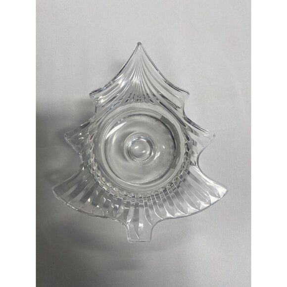 Vintage Mikasa Evergreen Tealight Candleholder Crystal Clear Cut Glass NEW - Picture 12 of 13